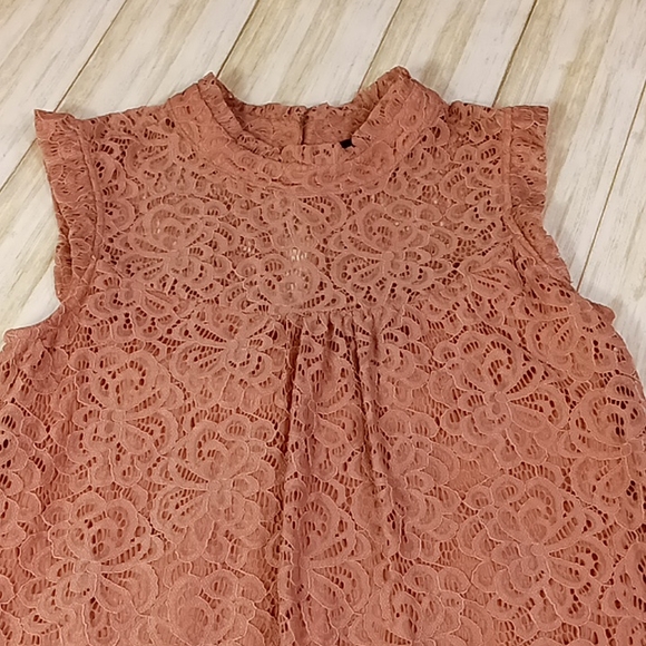 HeartSoul Lace Mini Dress Pink Size Medium - Picture 7 of 16